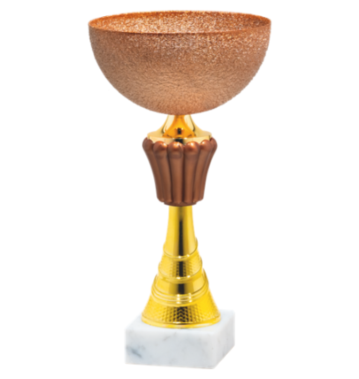 26256/C puchar 27cm - CRYSTAL bronze /cz.14/
