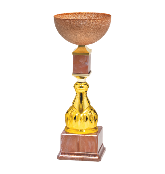 26250/C puchar 36cm - CRYSTAL bronze/cz.14/