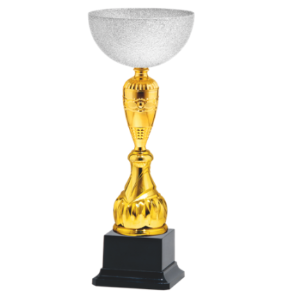 26252/B puchar 44cm - CRYSTAL silver /cz.16/