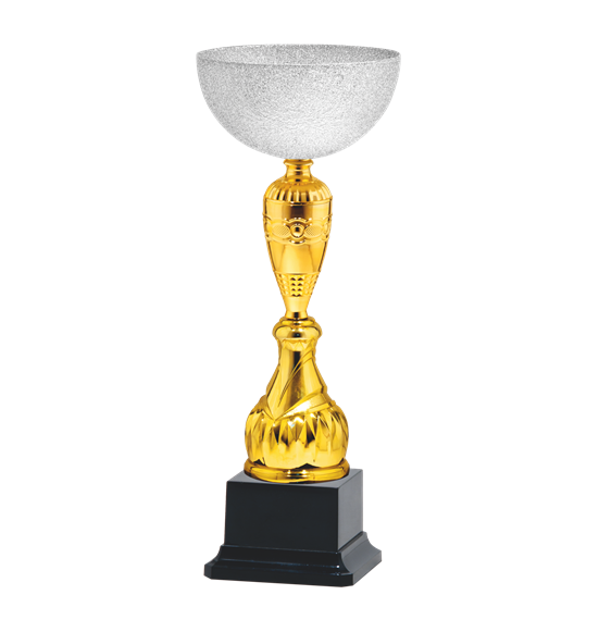 26252/B puchar 44cm - CRYSTAL silver /cz.16/
