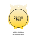 Q11/B - 57x68mm medal brąz sowa