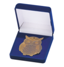 Q11/B - 57x68mm medal brąz sowa