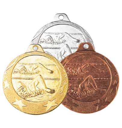 IL178 Medal 40mm brąz pływanie