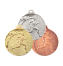 NP04/S medal srebro 40mm - bieg