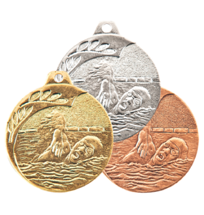 NP10/S medal srebro 40mm - pływanie NEW