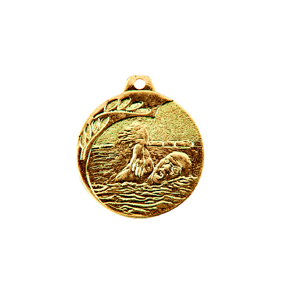 NP10/Z medal złoto 40mm - pływanie NEW