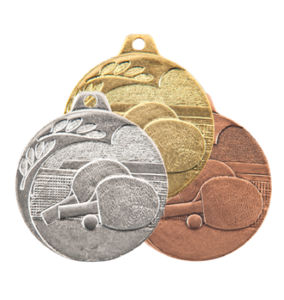NP14/S medal srebro 40mm - tenis stołowy NEW