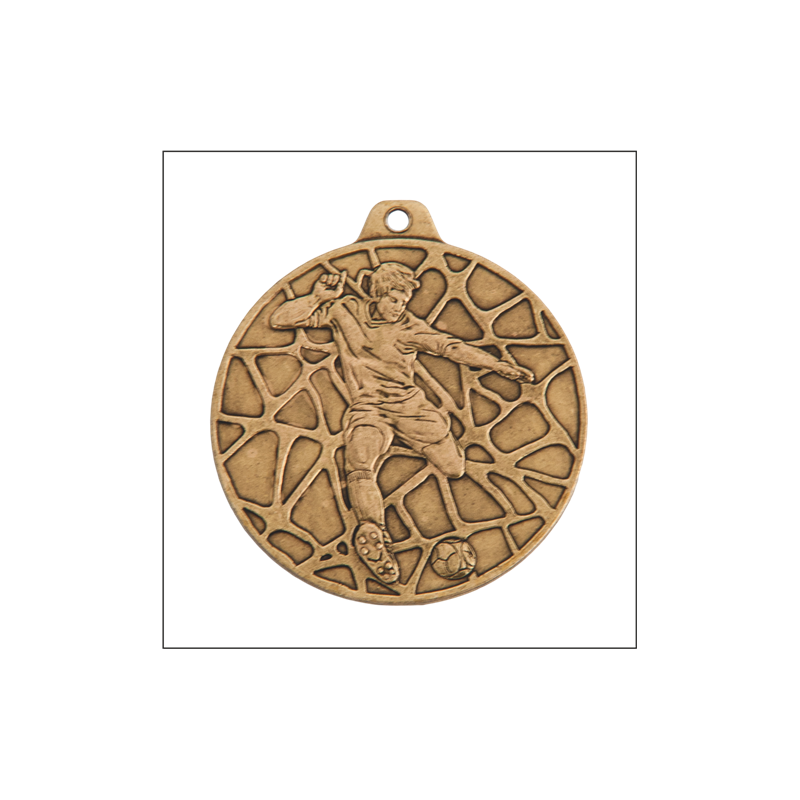 E11 Piłka Nożna medal brąz 50mm