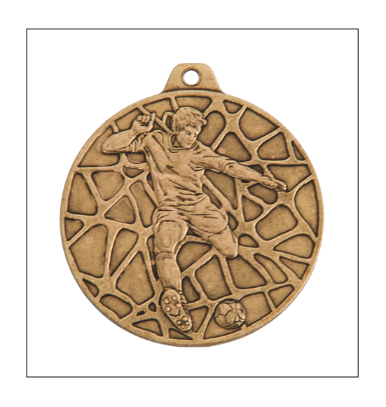 E11 Piłka Nożna medal brąz 50mm
