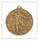 E11 Piłka Nożna medal brąz 50mm