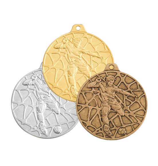 E11 Piłka Nożna medal brąz 50mm