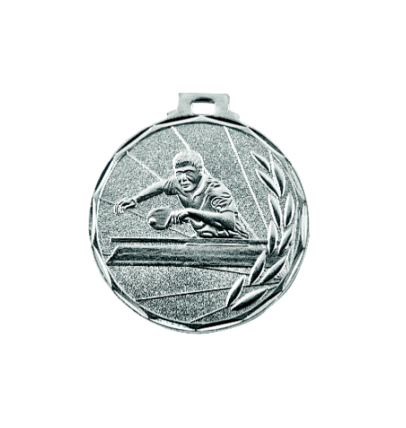 E7 Tenis stołowy medal srebro 50mm