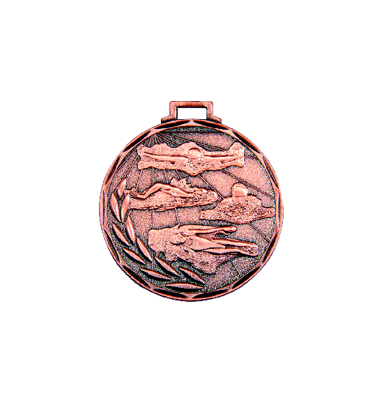 E9 pływanie medal brąz 50mm