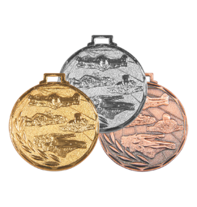 E9 pływanie medal brąz 50mm