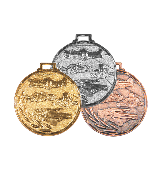 E9 pływanie medal brąz 50mm