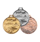E9 pływanie medal srebro 50mm