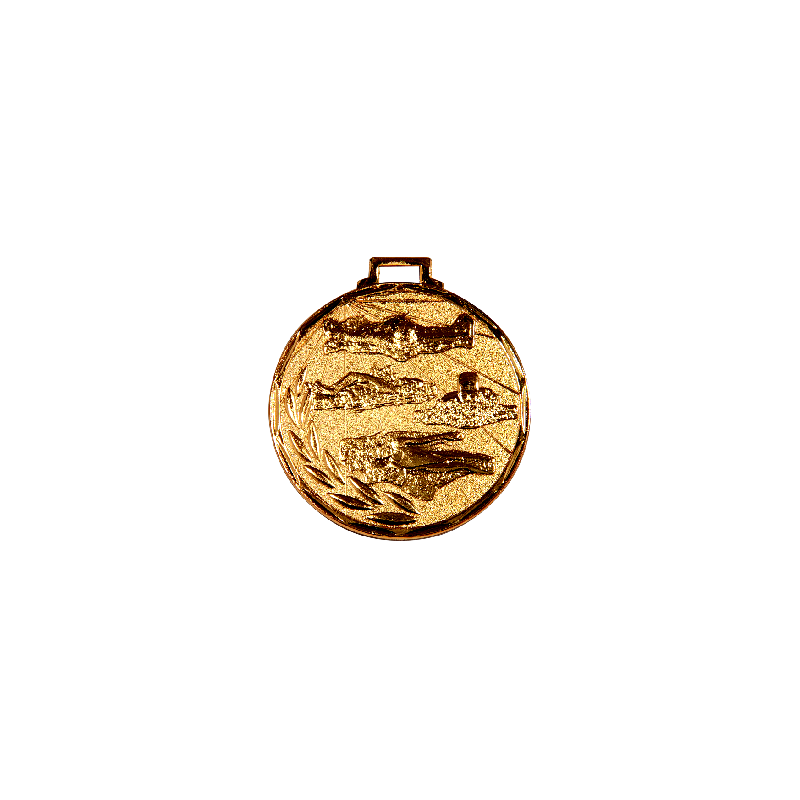 E9 pływanie medal złoto 50mm
