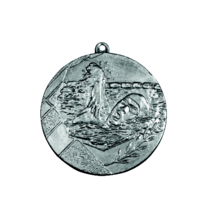 K10/50mm medal plywanie srebro