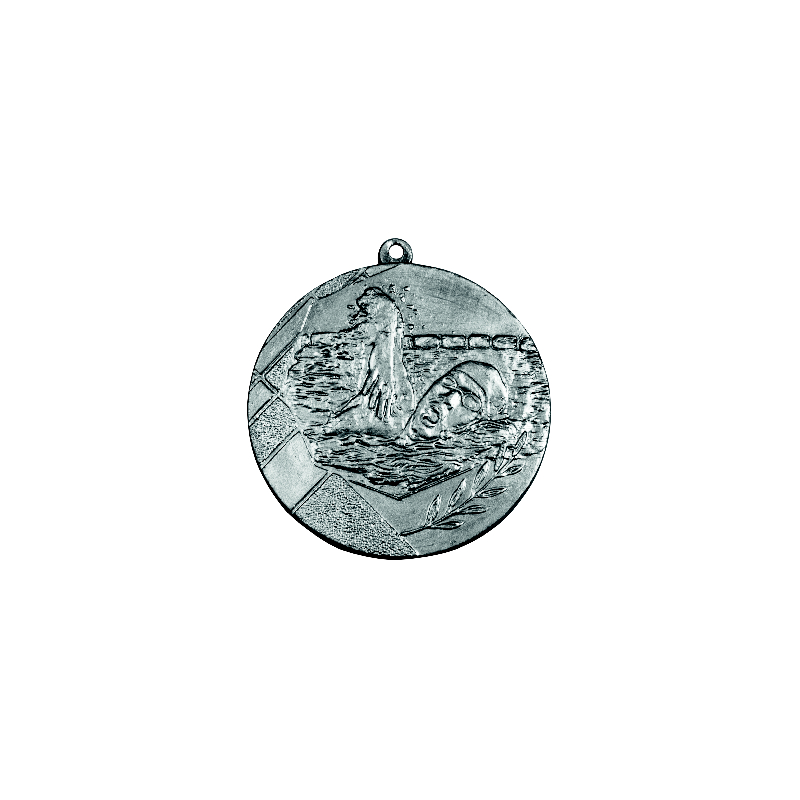 K10/50mm medal plywanie srebro