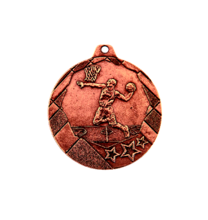 OT2/B medal brąz 50mm - koszykówka NEW