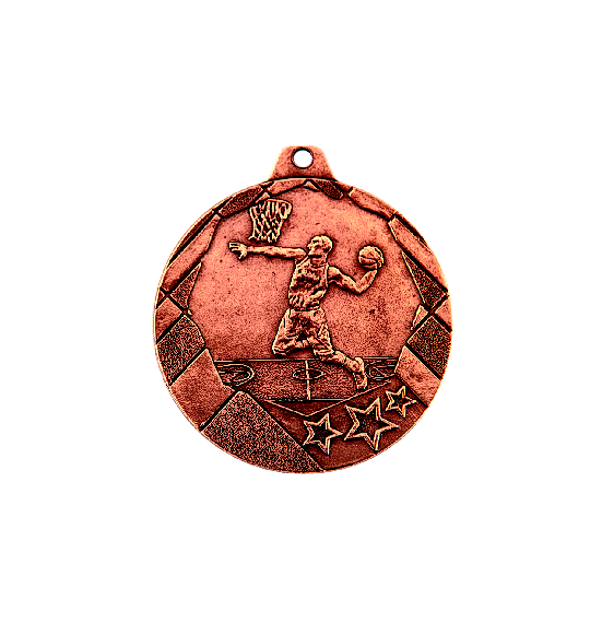 OT2/B medal brąz 50mm - koszykówka NEW