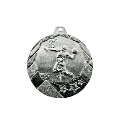 OT2/S medal srebro 50mm - koszykówka NEW