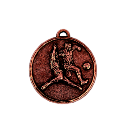 Z197 medal 50mm brąz piłka nożna