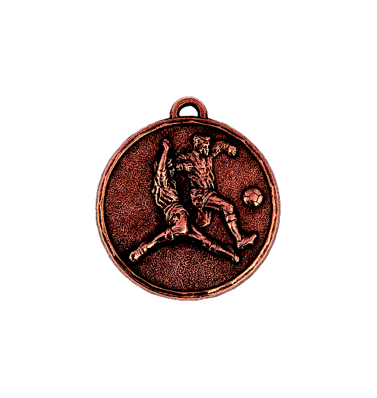 Z197 medal 50mm brąz piłka nożna