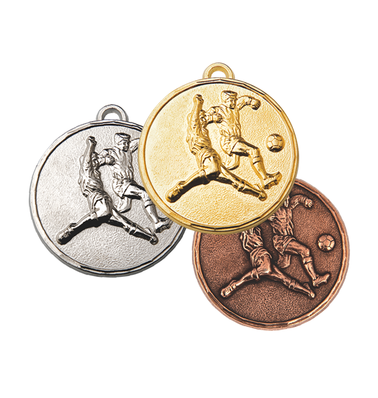 Z197 medal 50mm srebro piłka nożna