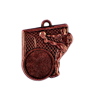 Z249 medal 55x50mm brąz piłka nożna
