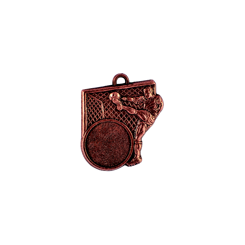 Z249 medal 55x50mm brąz piłka nożna