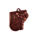Z249 medal 55x50mm brąz piłka nożna