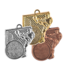 Z249 medal 55x50mm brąz piłka nożna