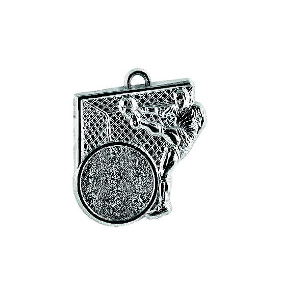 Z249 medal 55x50mm srebro piłka nożna