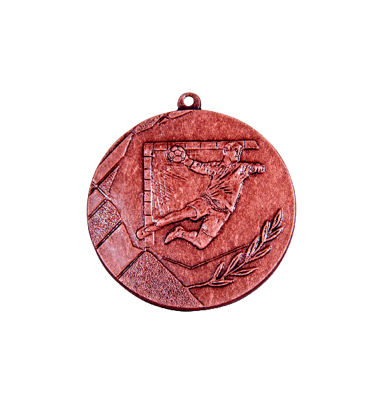 K8/50mm medal piłka ręczna brąz NEW
