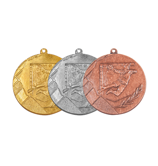 K8/50mm medal piłka ręczna srebro NEW