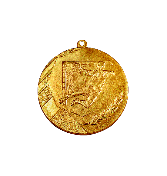 K8/50mm medal piłka ręczna złoto NEW