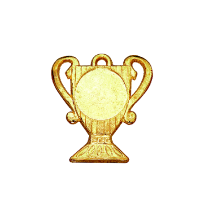 Z208 medal 55x50mm złoto