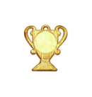 Z208 medal 55x50mm złoto