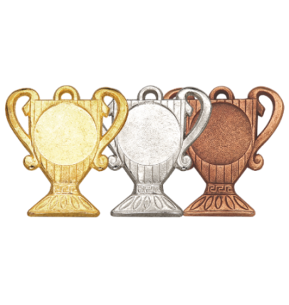 Z208 medal 55x50mm złoto