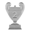 cup2/S - 86x62mm medal srebro NUMER 2