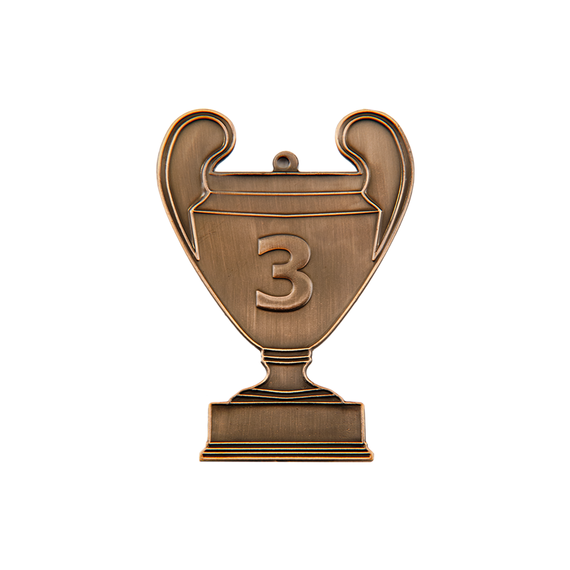 cup3/B - 86x62mm medal brąz NUMER 3