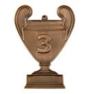 cup3/B - 86x62mm medal brąz NUMER 3
