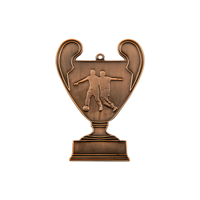 cup5/B - 86x62mm medal brąz piłka nożna