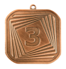 Q3/55/B - 55x55 medal brąz NUMER 3