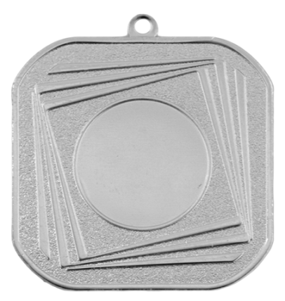 Q4/55/S - 55x55mm medal srebro