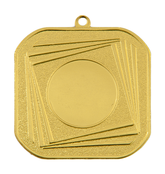 Q4/55/Z - 55x55mm medal złoto