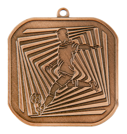 Q5/55/B - 55x55mm medal brąz piłka nożna