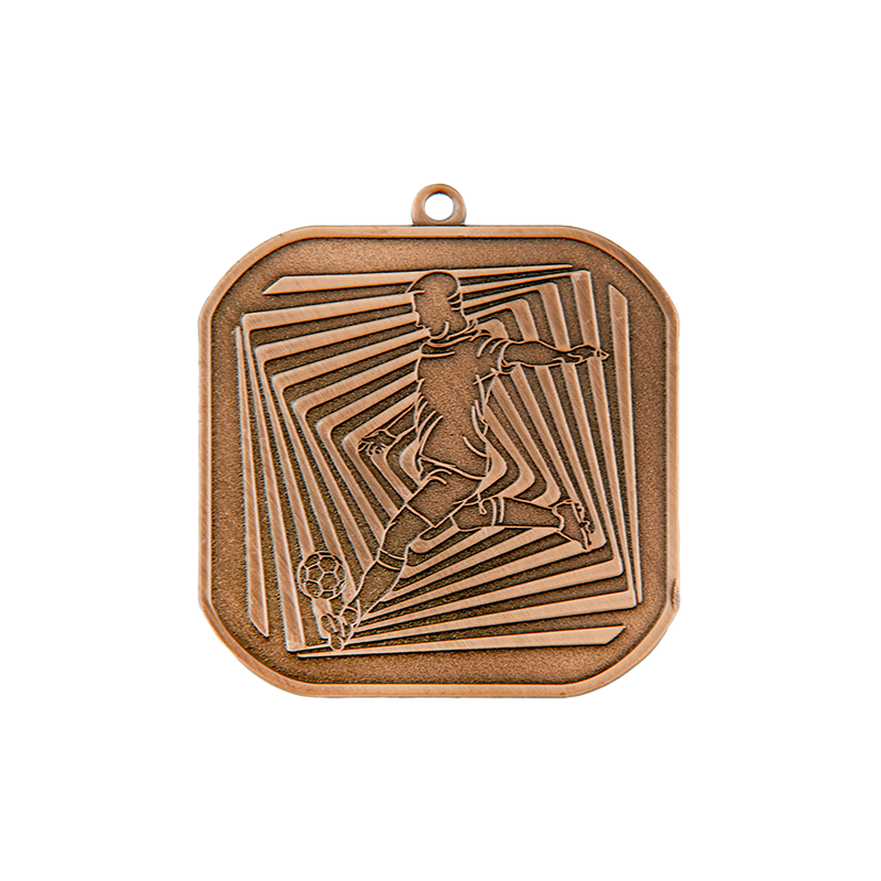 Q5/55/B - 55x55mm medal brąz piłka nożna