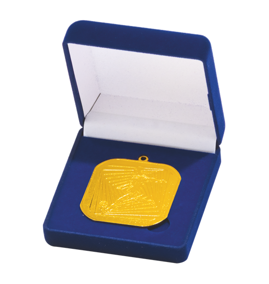 Q6/55/S - 55x55mm medal srebro piłka nożna